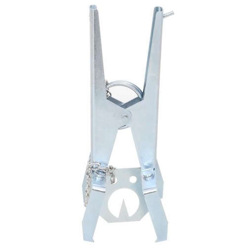 Muldvarpefælder 4 stk. galvaniseret stål sølvfarvet