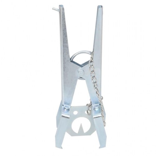 Muldvarpefælder 4 stk. galvaniseret stål sølvfarvet