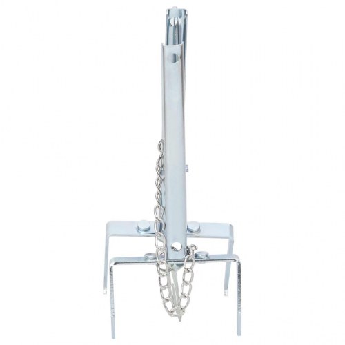 Muldvarpefælder 4 stk. galvaniseret stål sølvfarvet