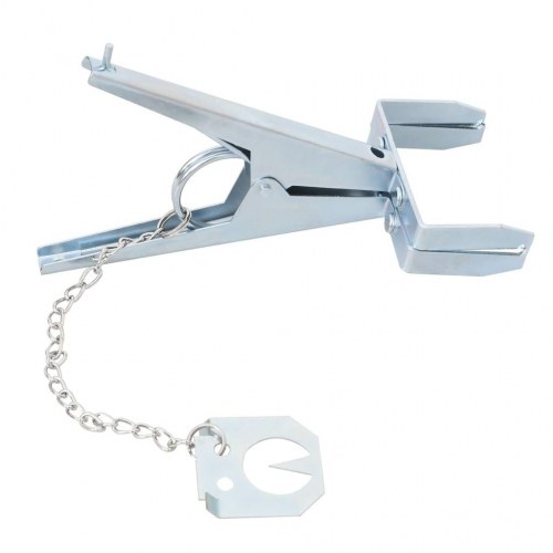 Muldvarpefælder 4 stk. galvaniseret stål sølvfarvet