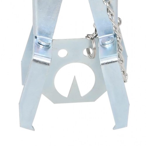 Muldvarpefælder 4 stk. galvaniseret stål sølvfarvet