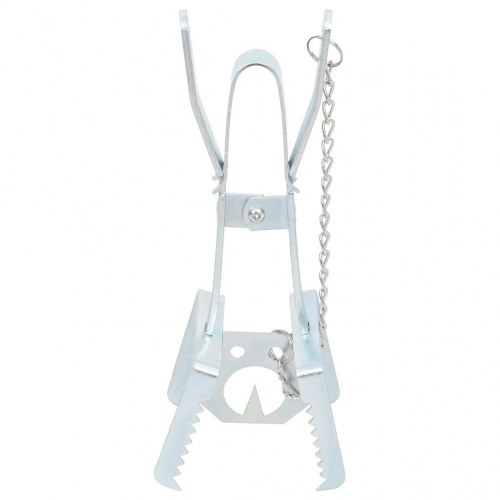 Muldvarpefælder 5 stk. galvaniseret stål sølvfarvet