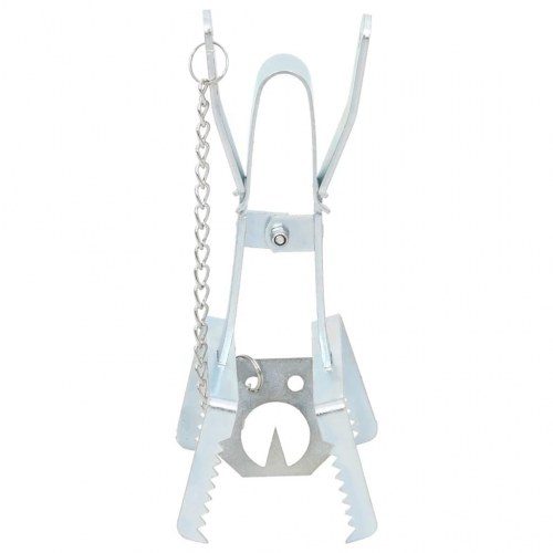 Muldvarpefælder 5 stk. galvaniseret stål sølvfarvet