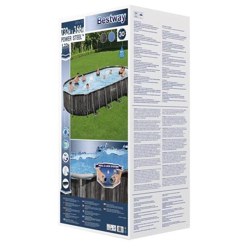 swimmingpool 7,32x3,66x1,22 m oval