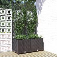 Plantekasse med espalier 80x40x136 cm PP sort