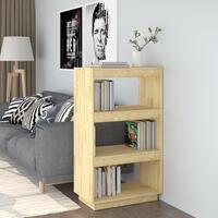 Bogreol/rumdeler 60x35x103 cm massivt fyrretræ