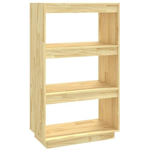 Bogreol/rumdeler 60x35x103 cm massivt fyrretræ