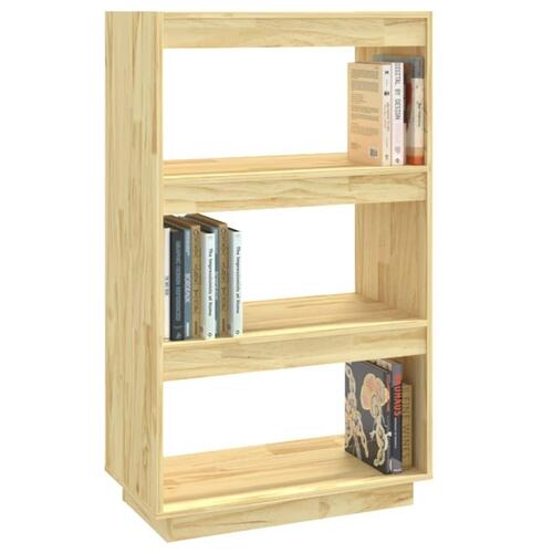 Bogreol/rumdeler 60x35x103 cm massivt fyrretræ