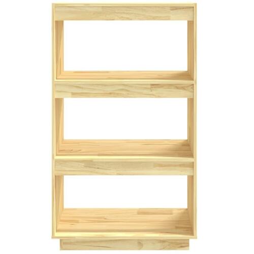 Bogreol/rumdeler 60x35x103 cm massivt fyrretræ