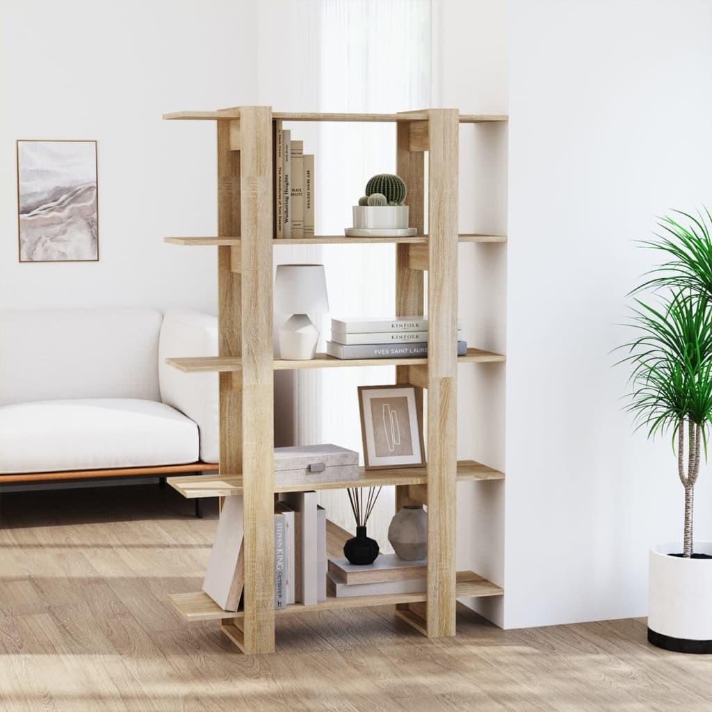 Bogreol/rumdeler 100x30x160 cm sonoma-eg
