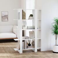Bogskab/rumdeler 100x30x160 cm spånplade hvid højglans