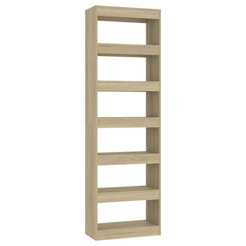 Bogreol/rumdeler 60x30x198 cm sonoma-eg