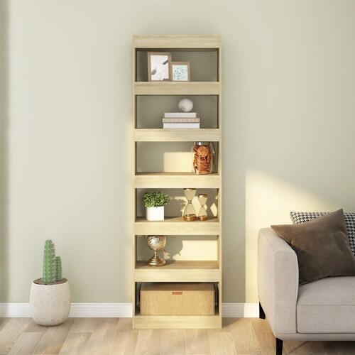 Bogreol/rumdeler 60x30x198 cm sonoma-eg