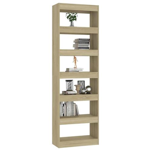 Bogreol/rumdeler 60x30x198 cm sonoma-eg