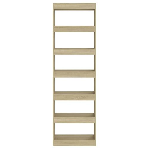Bogreol/rumdeler 60x30x198 cm sonoma-eg