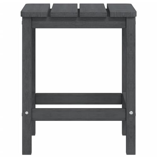 Adirondack-stol med bord HDPE antracitgrå