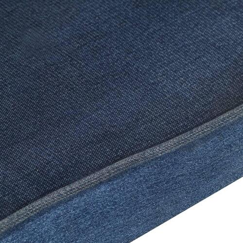 Lænestol med vingeryglæn kanvas patchwork denim