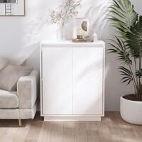 Skænk 60x34x75 cm massivt fyrretræ hvid
