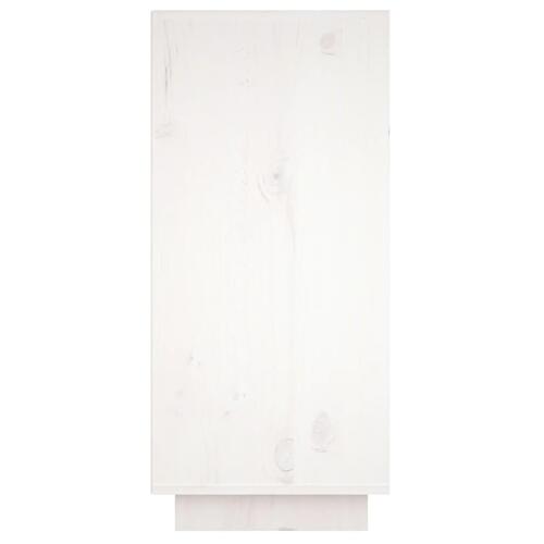 Skænk 60x34x75 cm massivt fyrretræ hvid