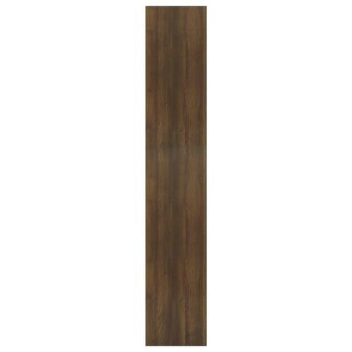 Bogreol/rumdeler 80x30x166 cm konstrueret træ brun eg