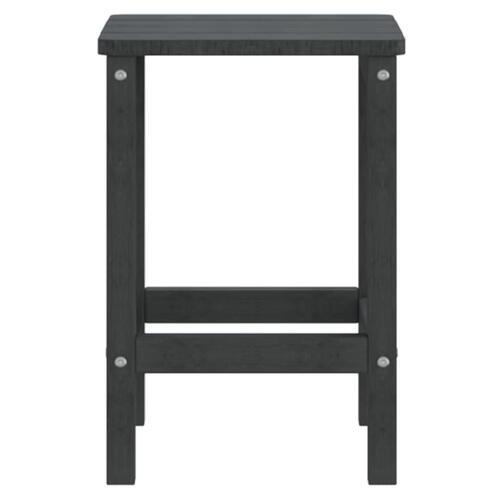 Adirondack-havebord 38x38x46 HDPE antracitgrå
