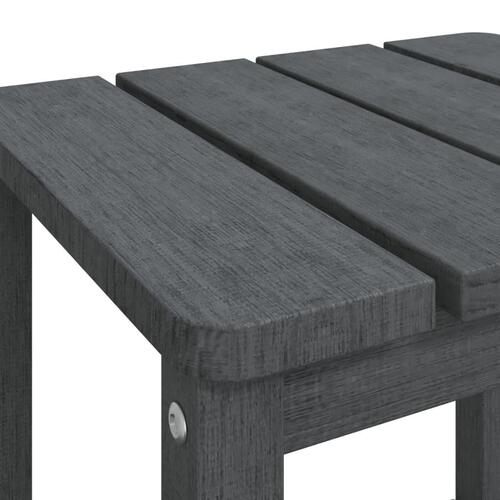 Adirondack-havebord 38x38x46 HDPE antracitgrå