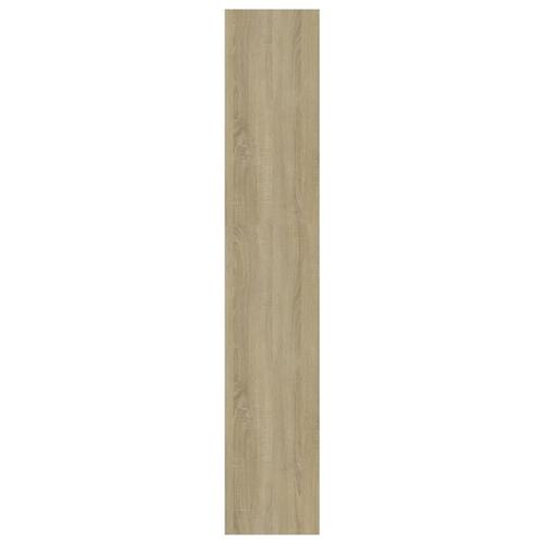 Bogreol/rumdeler 80x30x166 cm konstrueret træ sonoma-eg