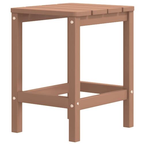 Adirondack-stol med bord HDPE brun