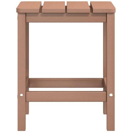 Adirondack-stol med bord HDPE brun
