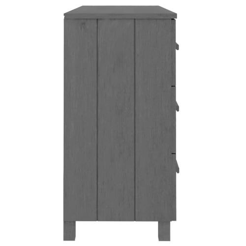 Skænk HAMAR 113x40x80 cm massivt fyrretræ mørkegrå