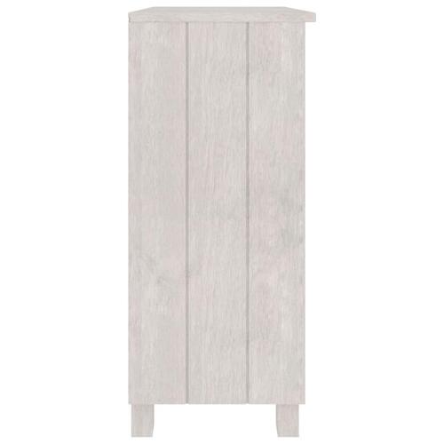 Skænk HAMAR 85x35x80 cm massivt fyrretræ hvid