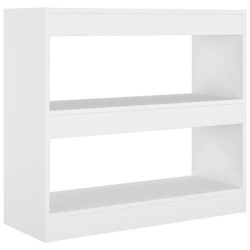 Bogreol/rumdeler 80x30x72 cm hvid