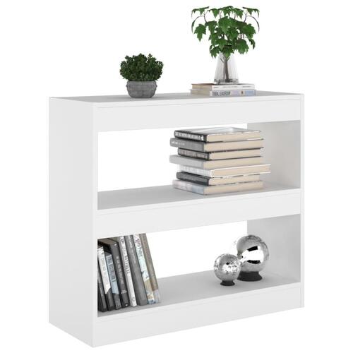 Bogreol/rumdeler 80x30x72 cm hvid