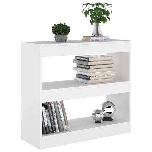 Bogreol/rumdeler 80x30x72 cm hvid