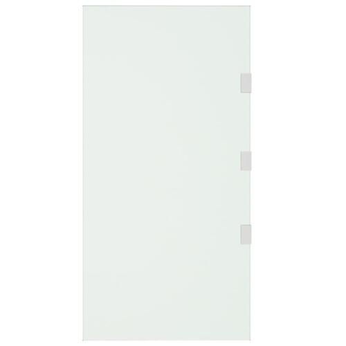 Sidepanel til dørbaldakin 50x100 cm hærdet glas transparent