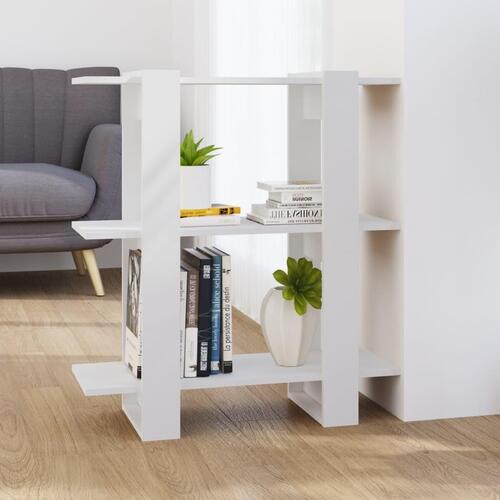 Bogskab/rumdeler 80x30x87 cm hvid