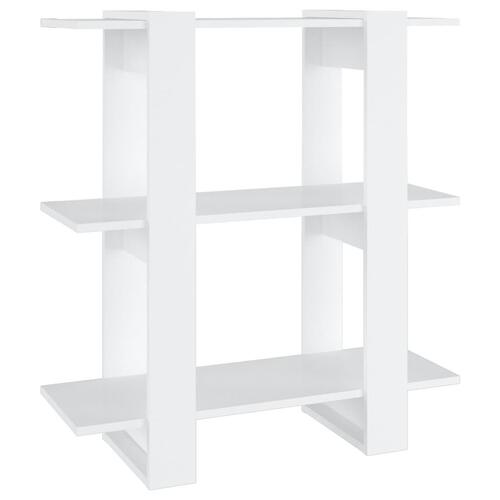 Bogskab/rumdeler 80x30x87 cm hvid