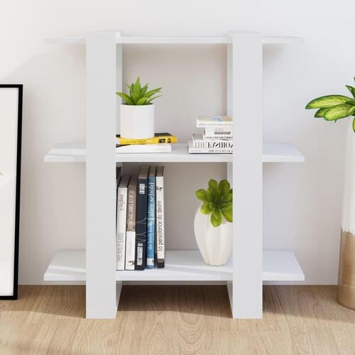 Bogskab/rumdeler 80x30x87 cm hvid