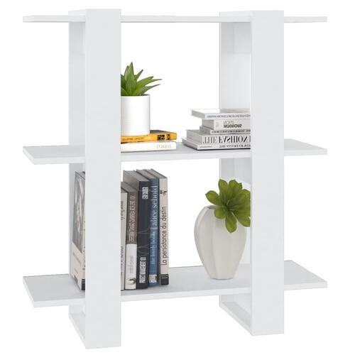 Bogskab/rumdeler 80x30x87 cm hvid