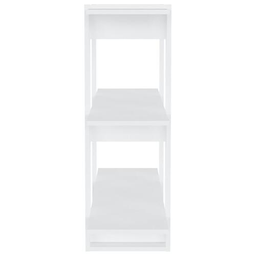 Bogskab/rumdeler 80x30x87 cm hvid