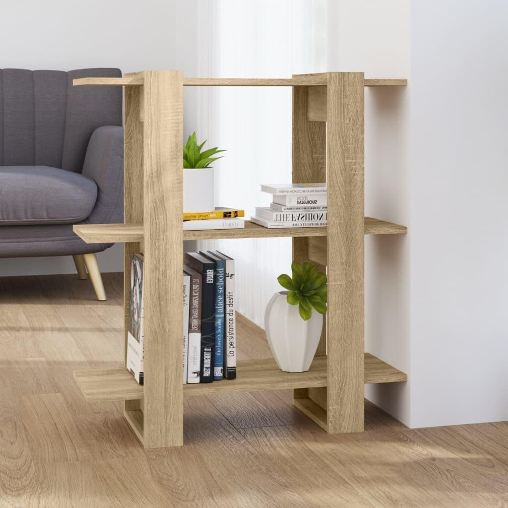 Bogreol/rumdeler 80x30x87 cm sonoma-eg