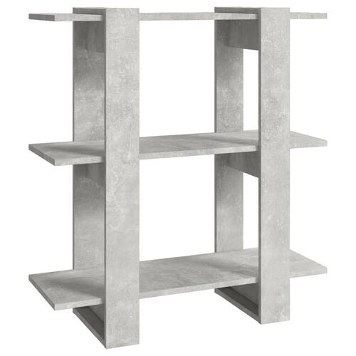 Bogreol/rumdeler 80x30x87 cm betongrå