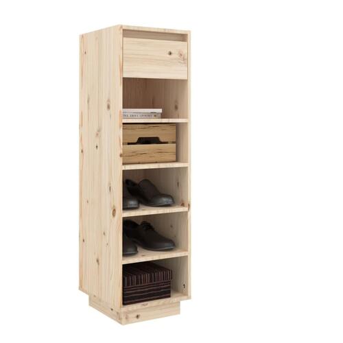 Skoreol 30x34x105 cm massivt fyrretræ