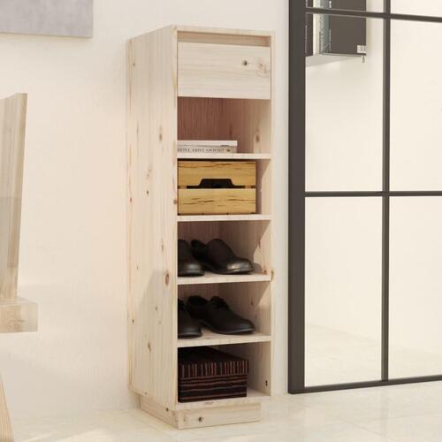 Skoreol 30x34x105 cm massivt fyrretræ