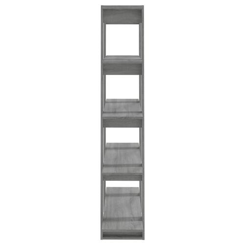 Bogreol/rumdeler 100x30x160 cm grå sonoma-eg