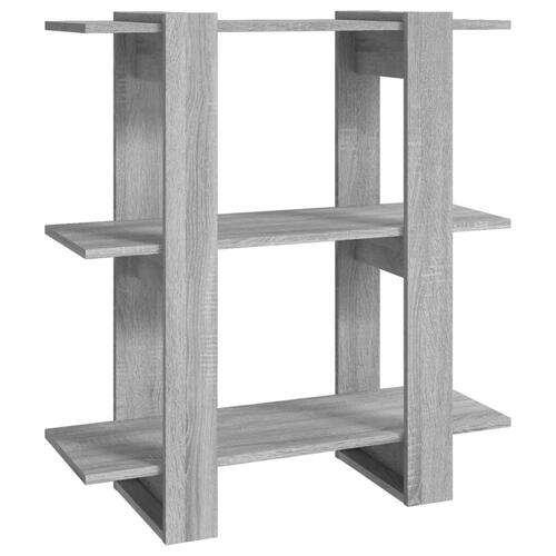 Bogreol/rumdeler 80x30x87 cm grå sonoma-eg