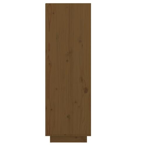 Skoreol 30x34x105 cm massivt fyrretræ gyldenbrun