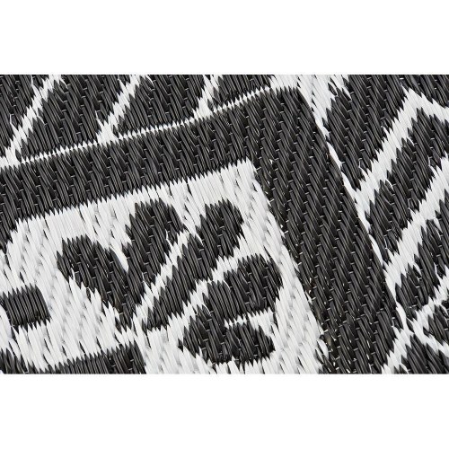 Tæpper - Hvid/Sort etnisk, 2 stk., 120 × 180 cm