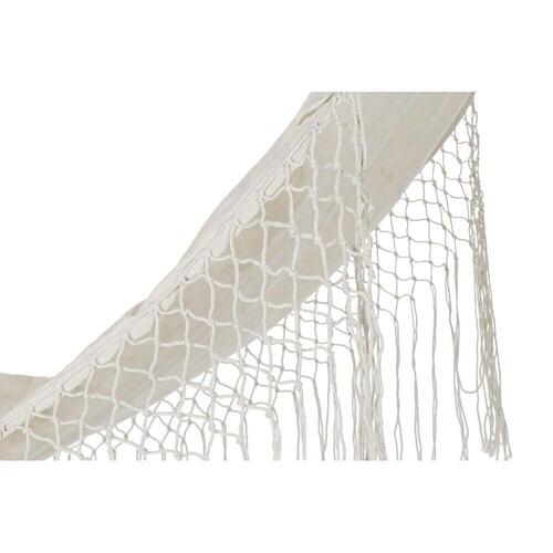Hængekøje Beige Polyester Bomuld Fyrretræ Frynse (280 x 100 x 130 cm)