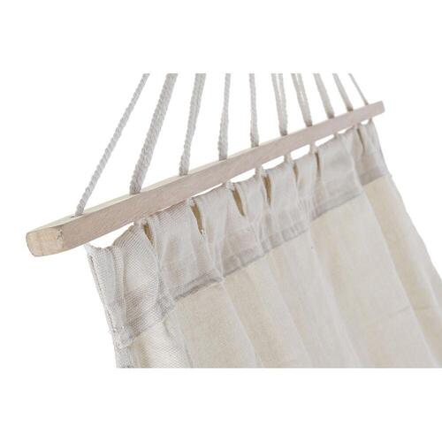 Hængekøje Beige Polyester Bomuld Fyrretræ Frynse (280 x 100 x 130 cm)